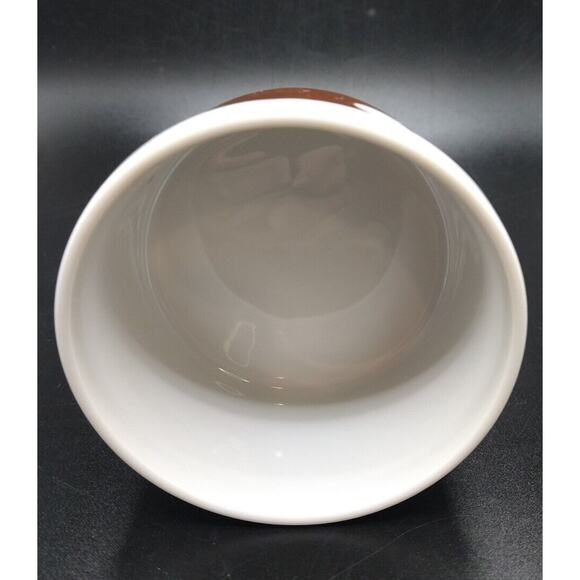 Fitz and Floyd Brown Ramekin Bowl w/ White Polka Dots 3.25” x 2” Oven to Table - Picture 3 of 7